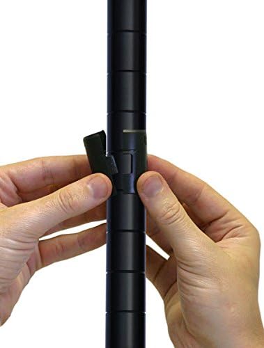 Omega 18" Deep x 54" Wide x 96" High 3 Tier Black Starter Shelving Unit