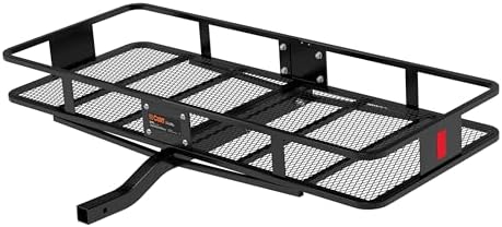 CURT 18152 Cargo Basket Hitch Trailer Hitch Cargo Carrier, 500 lbs. Capacity by CURT