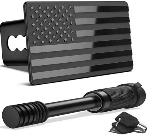 OGYE Heavy American Flag Metal Trailer Hitch Cover Fit by OGYE