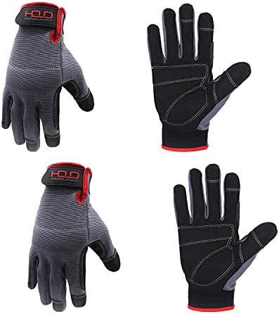 HANDLANDY Work Gloves for Men & Women, Utility Mechanic Working Gloves Touch by HANDLANDY