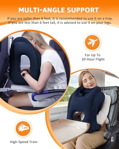 Sunany Travel Pillow, Inflatable Neck Pillow Used - Image 4
