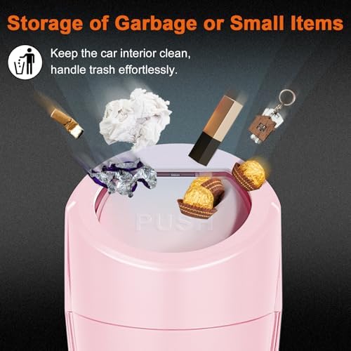 Car Trash Can, 2 Packs Mini Car Garbage Can Cup Holder - Image 4