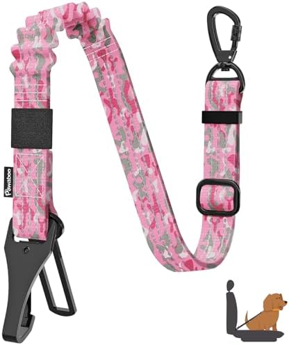 Pawaboo Dog Car Seat Belt– Reflective & Adjustable Dogs Cars Harness Leash by Pawaboo