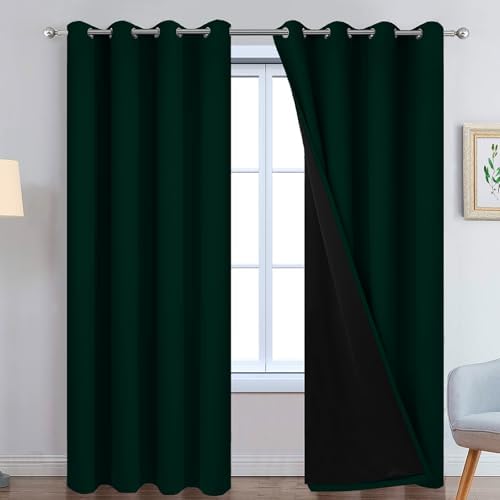 Yakamok Pine Tree Green 100% Blackout Curtains 84 Inches Long 52" Wide by Yakamok