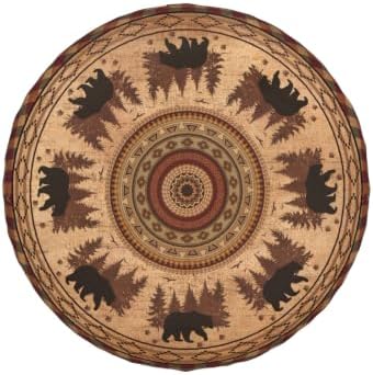 Bear Spare Tire Cover Wildlife Forest Waterproof Dust-Proof Universal 17 Inch - Image 2