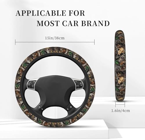 KARREAL Camo Camouflage Leaf Steering Wheel Cover - Image 4
