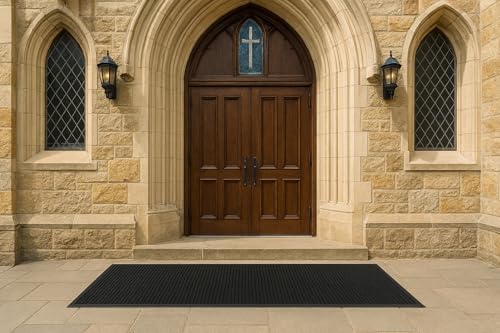 Guardian Clean Step Scraper Heavy-Duty Outdoor Rubber Floor Mat, 3ft x 10ft - Image 5