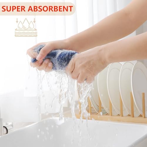 Homaxy 100% Cotton Waffle Weave Kitchen Dish Towels 24-Pack - Image 3
