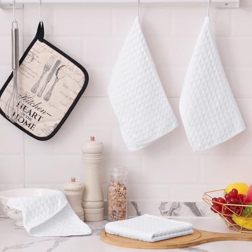 Homaxy Microfiber Waffle Weave Kitchen Dish Cloths, 12 Pack - Image 5