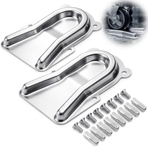 Outus 2 Pcs Stainless Steel Caster Positioning Chocks Set by Outus
