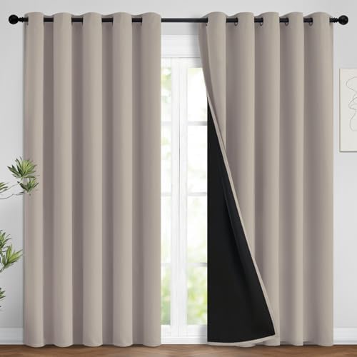 Yakamok Natural Blackout Curtains 84 Inches Long by Yakamok