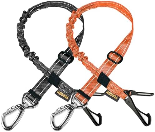 AUBELL Dog Seat Belt for Car, 2 Pack Set 3-in-1 Dog Car Harness by AUBELL