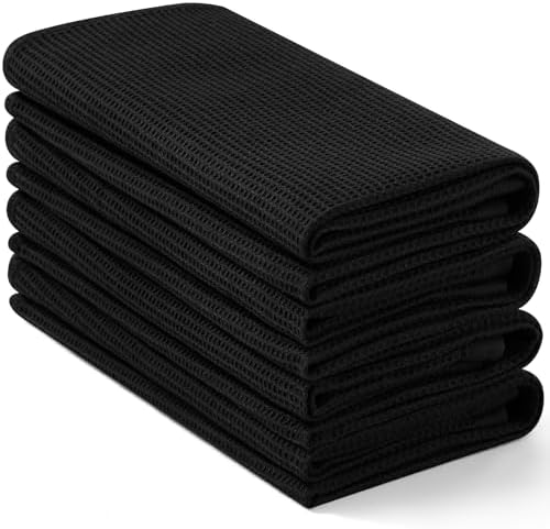 Homaxy 100% Cotton Waffle Weave Kitchen Towels, 4 Pack by Homaxy