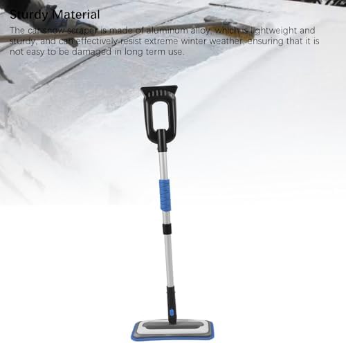 Tissting Snow Broom Ice Scraper, No-Scratch Foam Brush 31 x 15 x 90cm - Image 6