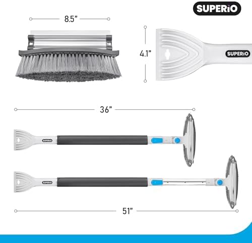 Telescopic Car Snow Brush & Ice Scraper & Snow Shovel - Image 2