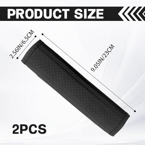 2PCS Universal Leather Safety Belt Covers - Image 2