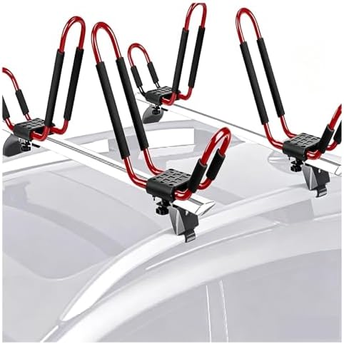 J Bar Kayak Roof Rack 2 Pair Heavy Duty Canoe Carrier - Image 4
