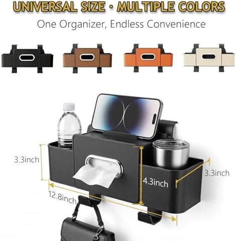 Backseat Car Organizer, 4 in 1 Multifunctional Car Back Seat Storage Organizer - Image 5