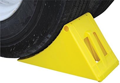 Vestil PLWC-Y Plastic Large Wheel Chock 18-1/2 in. x 7-1/4 in. x 9 in. Yellow - Image 5