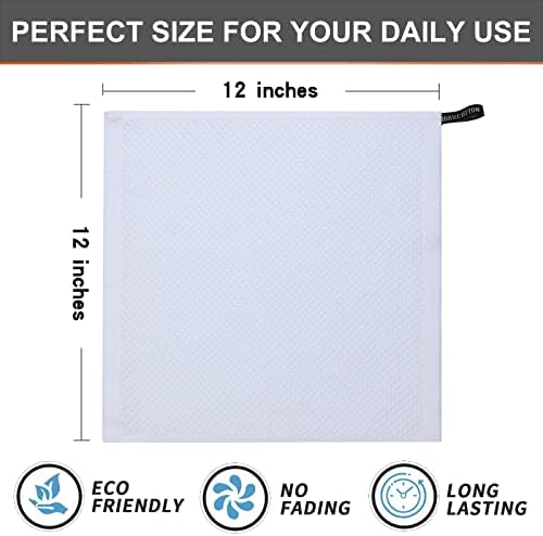 Kitinjoy 100% Cotton Waffle 12-Pack Kitchen Towels - Image 5