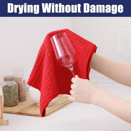 Homaxy Microfiber Waffle Weave Kitchen Dish Cloths, 12 Pack - Image 4