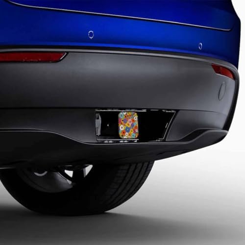 Flowers Tow Trailer Hitch Cover Plug Insert, Abstract Floral Blossom Rose Daisy - Image 4
