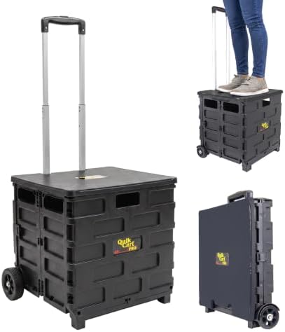 dbest Products Quik Cart Pro Collapsible Rolling Crate on Wheels by dbestproductsInc