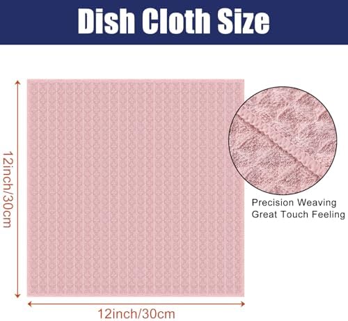 Homaxy Microfiber Waffle Weave Kitchen Dish Cloths, 12 Pack - Image 2