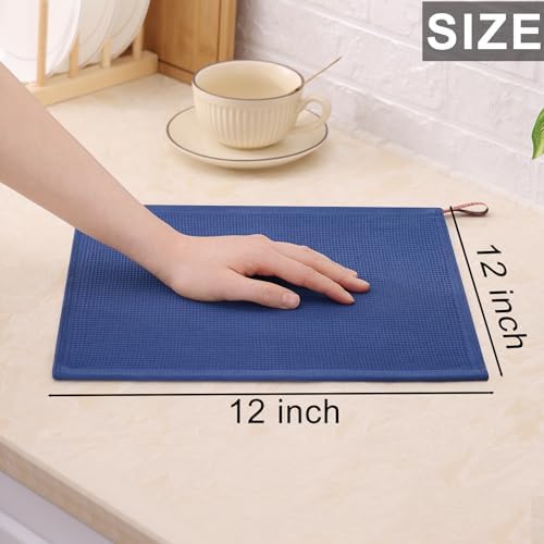 Homaxy 100% Cotton Waffle Weave Dish Cloths, 24 Pack - Image 3