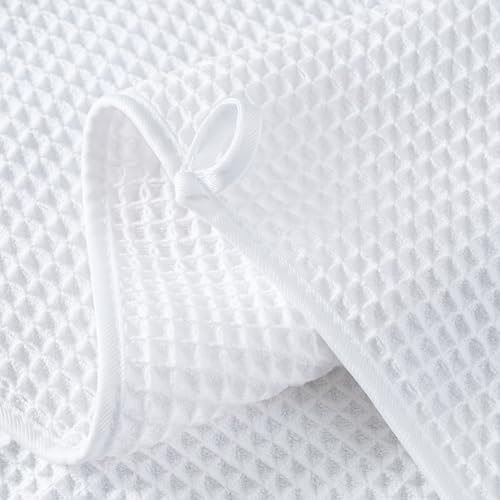 Microfiber Waffle Hand Towels, 4 Pieces, Fast Drying, Lint Free 430 GSM - Image 3