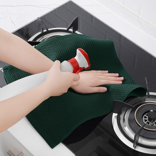 Homaxy 100% Cotton Waffle Weave Kitchen Dish Towels 8-Pack - Image 5