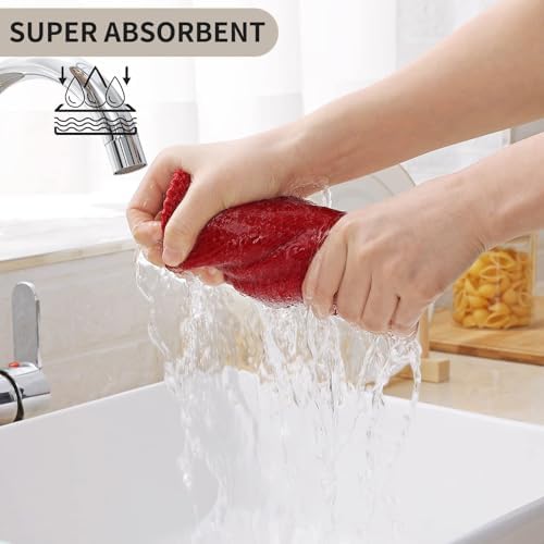 Kitinjoy 100% Cotton Waffle 8-Pack Kitchen Towels - Image 3
