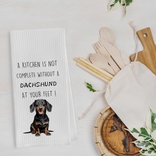 Funny Dachshund Dish Towels Set - Image 2