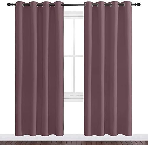 NICETOWN Dry Rose Blackout Curtains 78" Long - Image 2