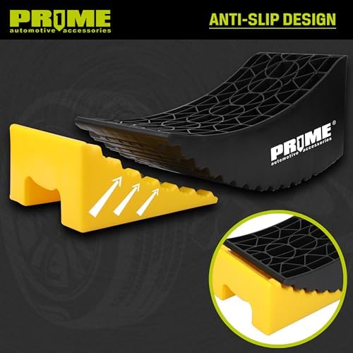 PRIME 1 RV Camper Levelers 6-Inch, 2 Packs Heavy Duty Wheel Chock Ramp - Image 5