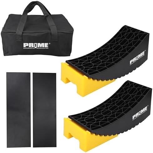 PRIME 1 RV Camper Levelers 6-Inch, 2 Packs Heavy Duty Wheel Chock Ramp by Prime1