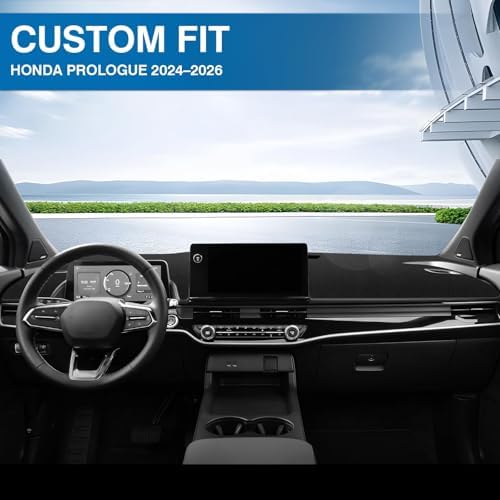 KUST Black Dash Cover for Honda Prologue 2024-2026 Polyester Dashboard Cover - Image 3
