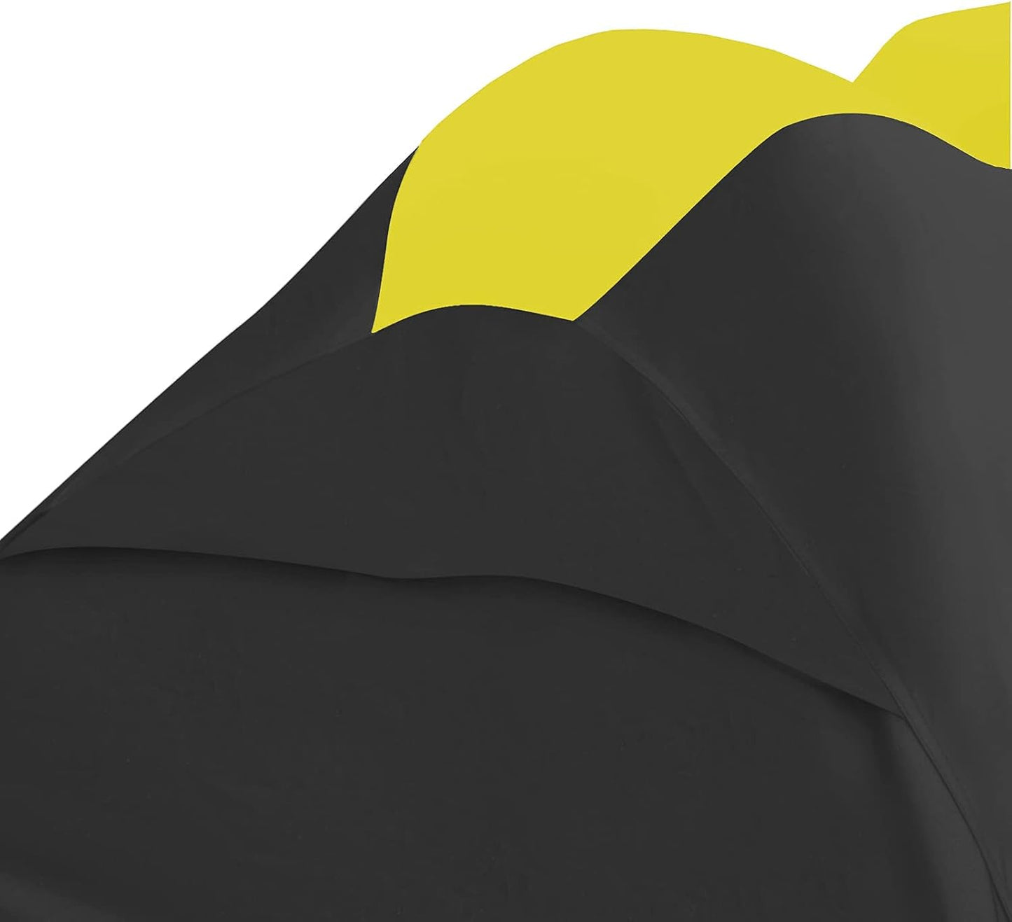 Trailerable Jet Ski Cover, Waterproof Marine Grade 600D Heavy Duty Polyester PWC Cover Yellow/Black Fits from 136"-145" 3 Seater