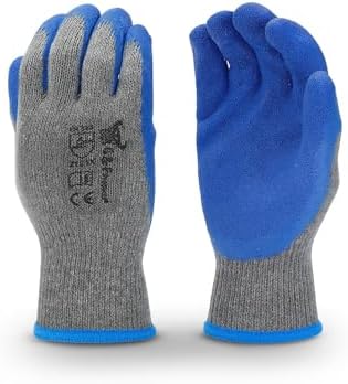 G & F Products - 3100S-10 120 Pairs Small Rubber Latex Double Coated Work Gloves by GFProducts