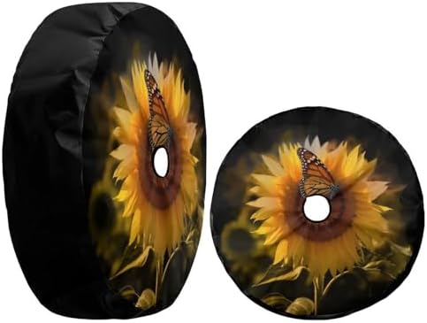 Butterfly and Sunflower She is Sunshine Spare Tire Cover - Image 3