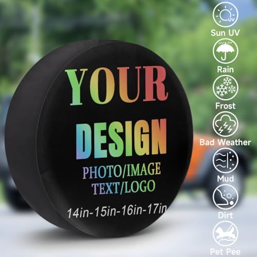 Custom Spare Tire Cover 14in Spare Wheel Covers Tire Storage Cover - Image 3