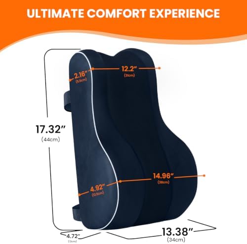 CloudBliss Lumbar Support Pillow, Memory Foam - Image 6