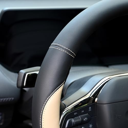 Valleycomfy Microfiber Leather Steering Wheel Cover Large-Size - Image 5