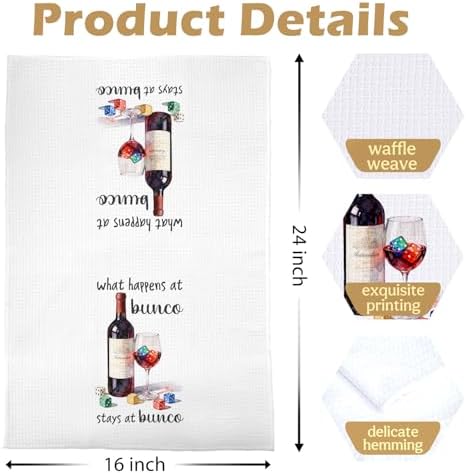 Bunco Game Kitchen Towels - Image 5