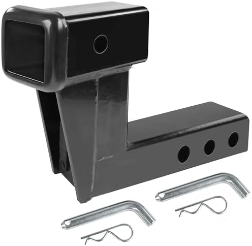 MaxxHaul Trailer Hitch Riser for 2" Receivers, 500 lb Tongue Weight, by MaxxHaul