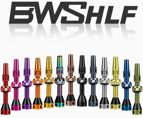 BWSHLF Tubeless Presta Valve Stem 40/44/55/60/65/80/100 mm, Super Light Alloy - Image 6