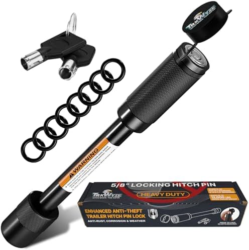 Hitch Lock, Fits 2” & 2-1/2” Receivers, Pick & Rust-Resistant by TrkWyze
