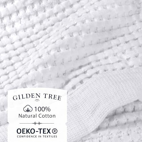 GILDEN TREE Waffle Towels for Bathroom Luxury 100% Cotton Bath Towels, Quick - Image 2