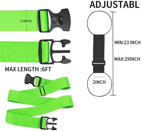 CLOLOP Luggage Strap 2 Pack, Heavy Duty Adjustable Suitcase Belt - Image 3