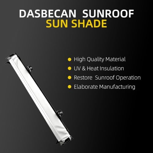 Dasbecan Gray Panoramic Sunroof Sun Shade Compatible - Image 5
